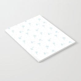 Baby Blue Doodle Palm Tree Pattern Notebook