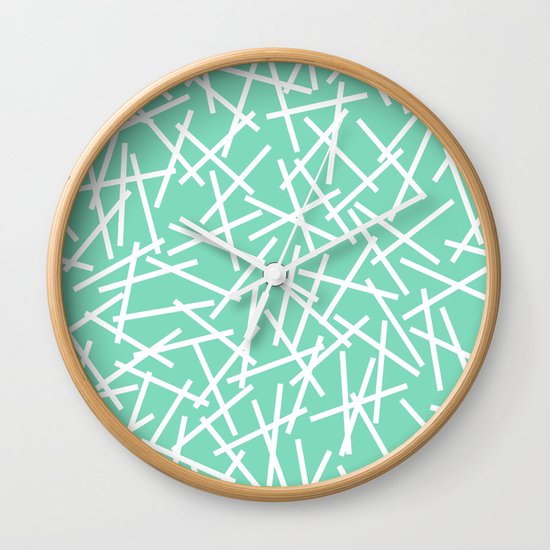 Kerplunk Mint Wall Clock