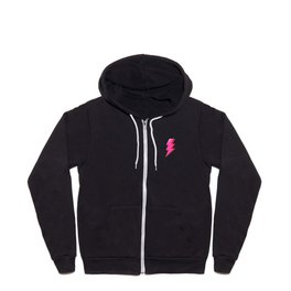 Lightning Bolt Art Aesthetic Zip Hoodie