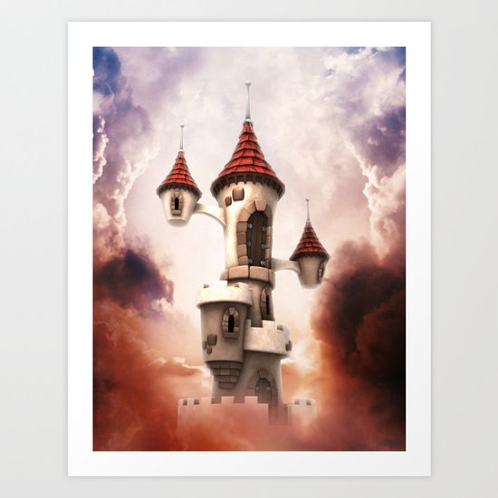 Castle in the Sky Art Print