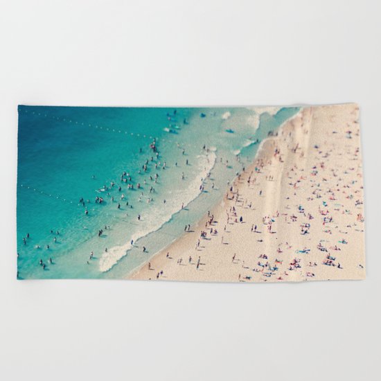 beach love V Beach Towel