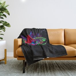 Colorful Butterfly Throw Blanket