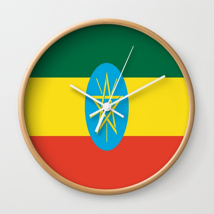 flag of Ethiopiaኢትዮጵያ, የኢትዮጵያ ,Amharic, Ethiopian, Addis Ababa. Wall