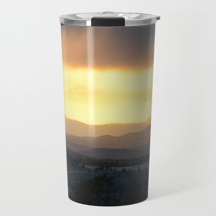 Wyoming Sunset Travel Mug