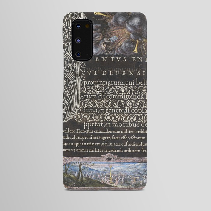 Vintage calligraphy art Android Case