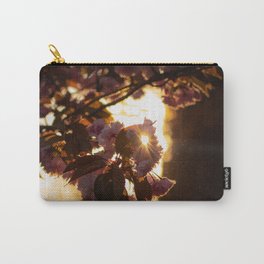 branch flowers sunlight glare bloom Carry-All Pouch