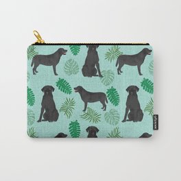 Black Lab summer monstera tropical pure breed dog gifts Carry-All Pouch