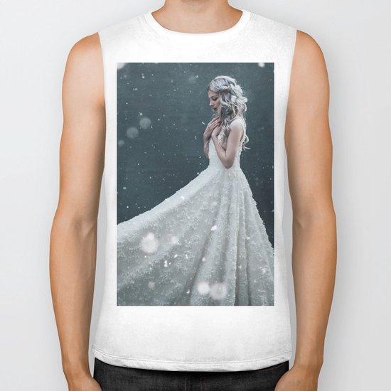 Snowflakes Biker Tank