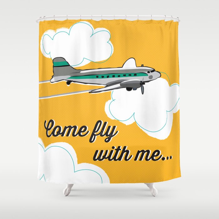 Come fly with me... Shower Curtain