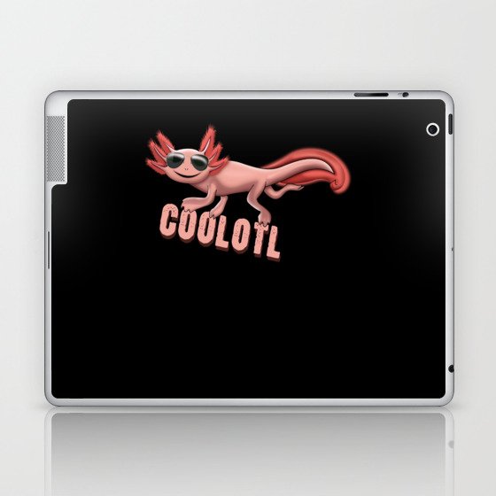 Cool Coolotl Cute Fish Cartoon Kawaii Axolotl Laptop & iPad Skin