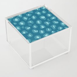 Leopard Print in Blue Acrylic Box