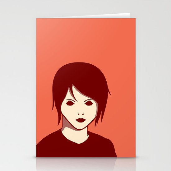Emo Boy Stationery Cards