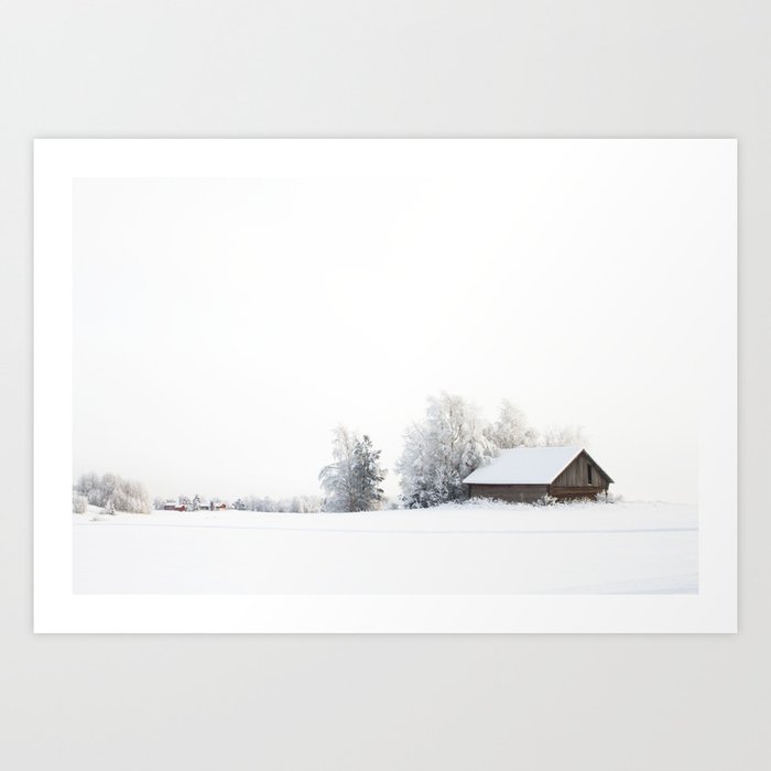 Winter wonderland Art Print | Photography, Digital, Color, Other, Winter, Snow, Christmas, Landscape, Field, Calm