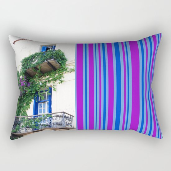 Chania Old Town View Rectangular Pillow