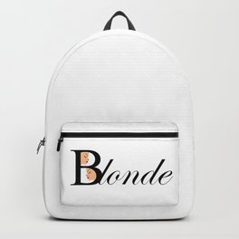 Beautiful blonde women Backpack