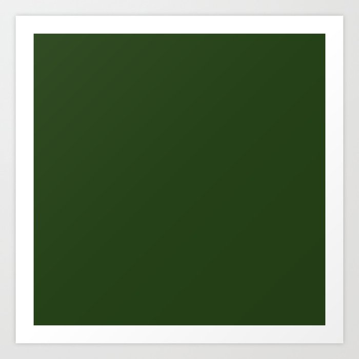 Solid Dark Forest Green Simple Solid Color All Over Print Kunstdrucke Solid Dark Forest Green Simple Solid Color All Over Print Kunstdrucke