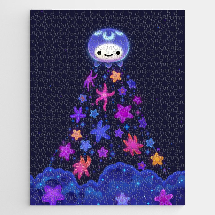 Moon and Star Jigsaw Puzzle