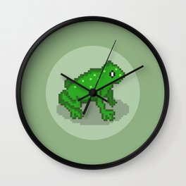 Pixel Frog Wall Clock