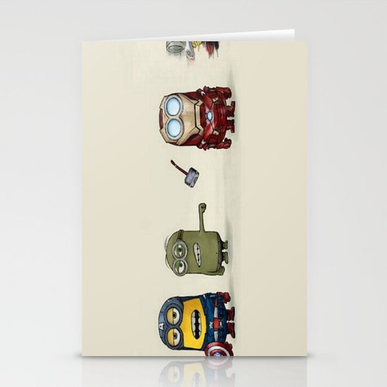 Minion Avengers Stationery Cards