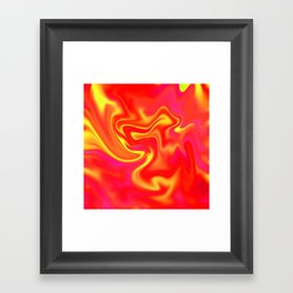 Melt in fire Framed Art Print