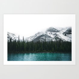 Forest | Maligne Lake Photography | Alberta | Mountains  Art Print