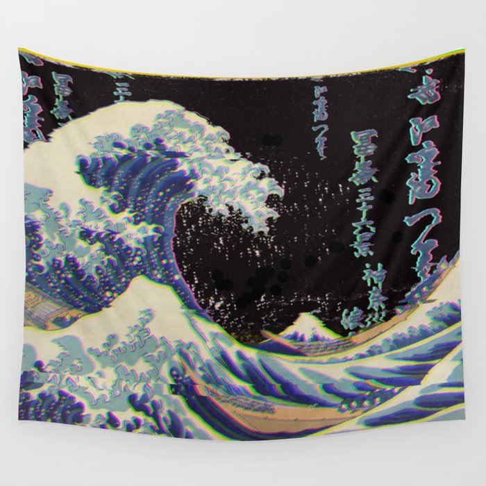 The Great Vaporwave Wall Tapestry by Gwen Howard