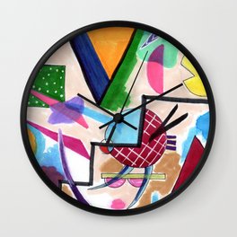Dizzy Staircase Wall Clock | Dizzy, Drawing, Abstract, Markers, Expressionism, Ink Pen, Shapes, Color, Staircase, Broken 