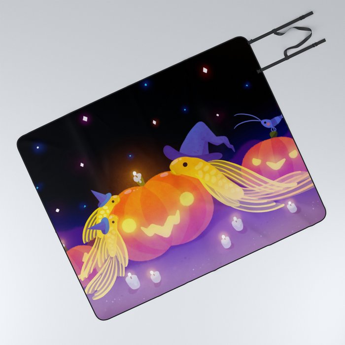 Halloween pleco Picnic Blanket