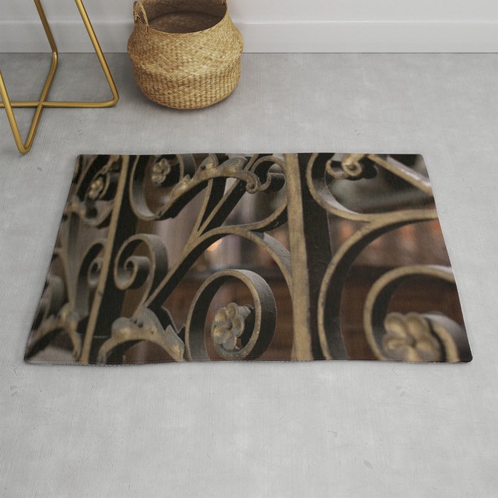 Fer Forge At Notre Dame De Paris Rug By Inmycloset
