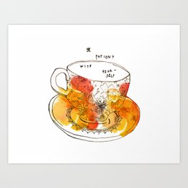 teacups2 Art Print