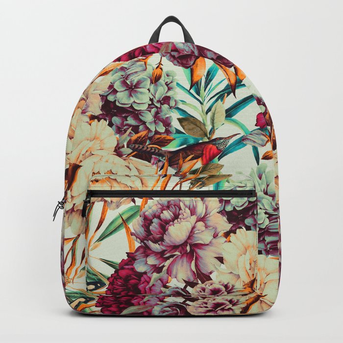 Bouquets pink vintage flowers 10 Backpack