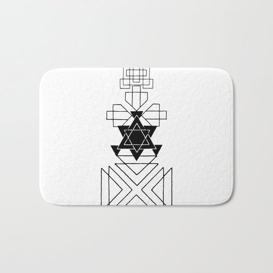 Minimal Geometry - Scandinavian art Bath Mat