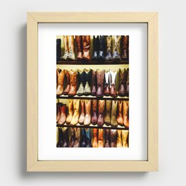 Boots on Boots Recessed Framed Print