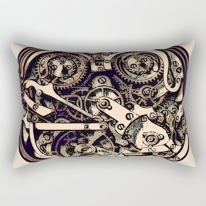 Clockwork Rectangular Pillow