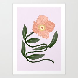 Sweetest Flower Fly Away  Art Print