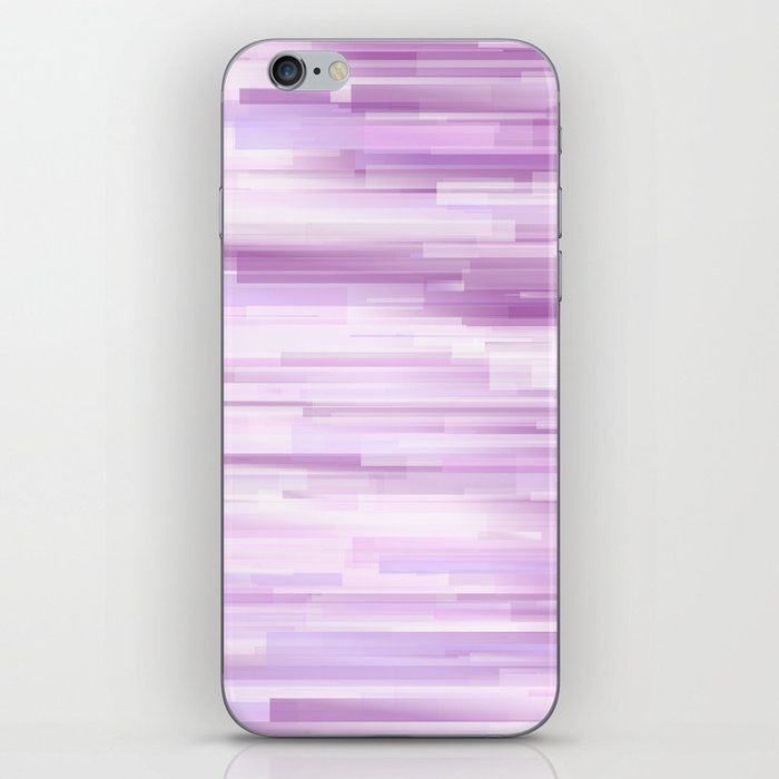 Purple Gradient Striped Pattern iPhone Skin