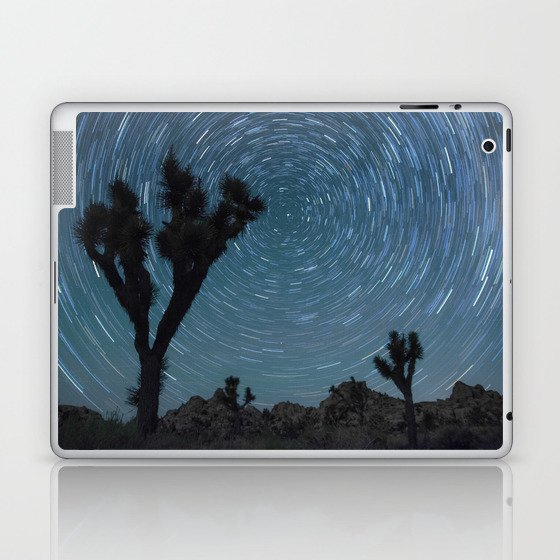 Joshua Tree Star Trail Laptop & iPad Skin
