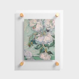 CLASSICS | VAN GOGH - White Roses | Close up Floating Acrylic Print
