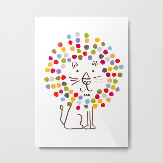 Dandy Lion Metal Print