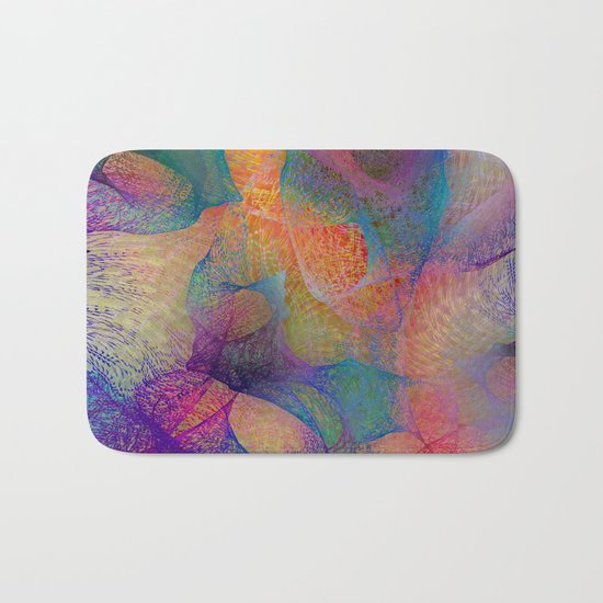 Colorful Veils Bath Mat