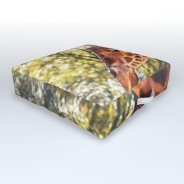 Baringo Giraffe Outdoor Floor Cushion | Digital, Ugnda, Rare, Santabarbara, Color, Africa, Nature, Giraffe, Animal, Wildlife 
