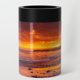 Sunset at the sea Can Cooler