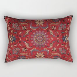 Antique Burgundy Wine Persian Oriental Rectangular Pillow