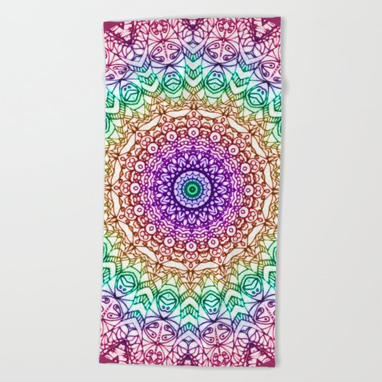 Mandala Mehndi Style G379 Beach Towel