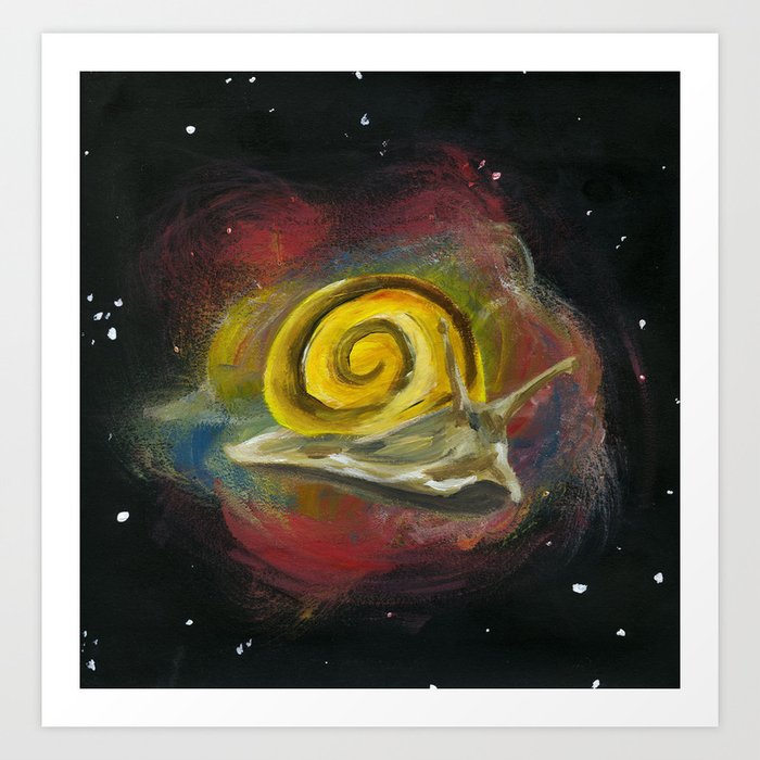 space snail Art Print