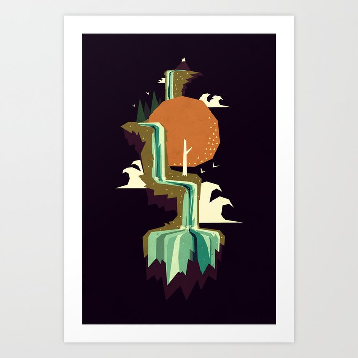 Discover the motif WATERFALL DREAM by Yetiland as a print at TOPPOSTER