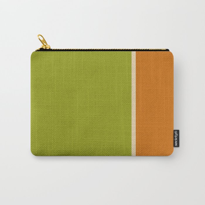 Spring 2 tones Lime green & Orange Carry-All Pouch