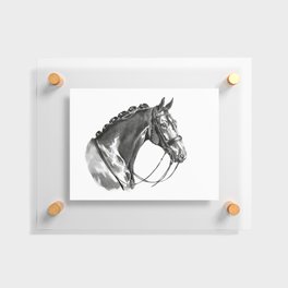 "Helios" art print - Horse portrait - Ink / "Helios" digigrafia - Retrato cavalo - Tinta da China Floating Acrylic Print