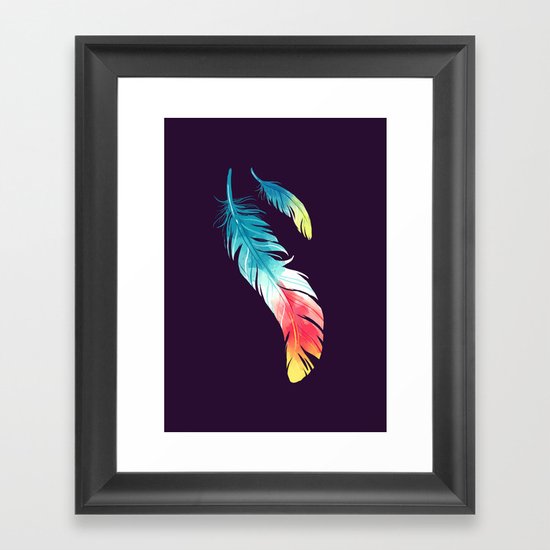Feather Framed Art Print