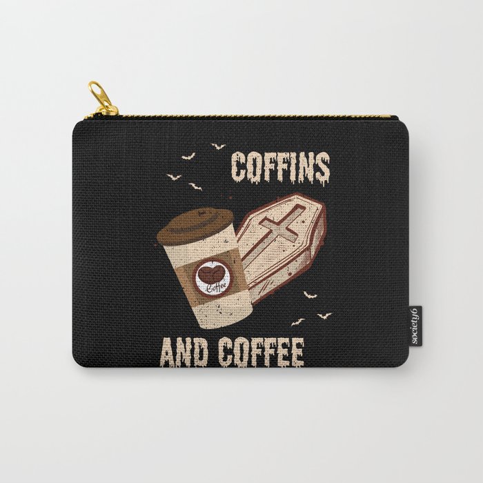 Coffins And Coffee Coffin Halloween Carry-All Pouch